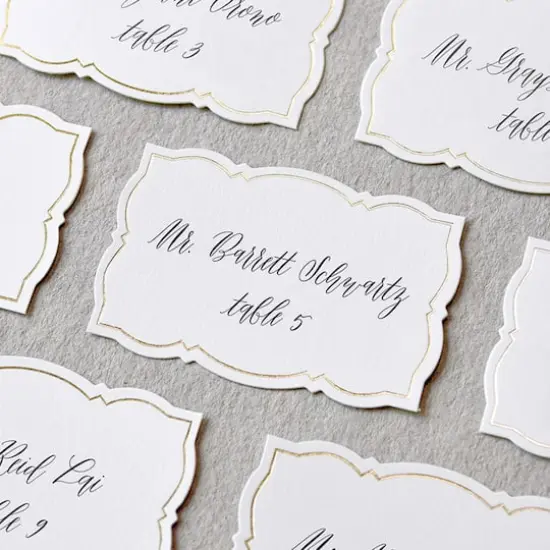 Ornate Gold Border Place Cards, 50ct. by Celebrate It&trade; {3}