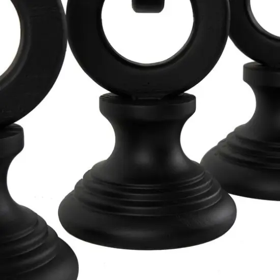 Black Chain Link Candle Holder Set {6}