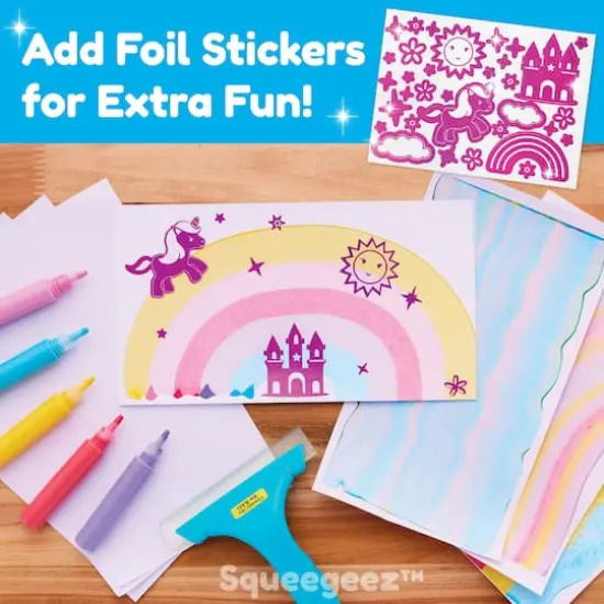 Creativity for Kids&reg; Unicorn Squeegeez Magic Reveal Art {5}
