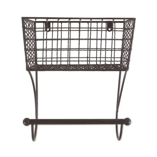 DII&reg; Small Farmhouse Towel Rack Rustic Bronze {6}