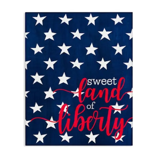 Stupell Industries Sweet Land Of Liberty Americana Canvas Wall Art {1}