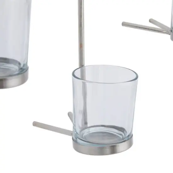 CosmoLiving by Cosmopolitan 27" Silver Contemporary Wall Sconce {6}