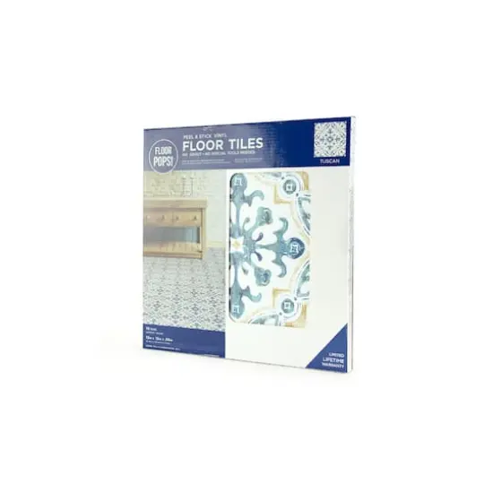 FloorPops Tuscan Peel & Stick Floor Tiles {7}