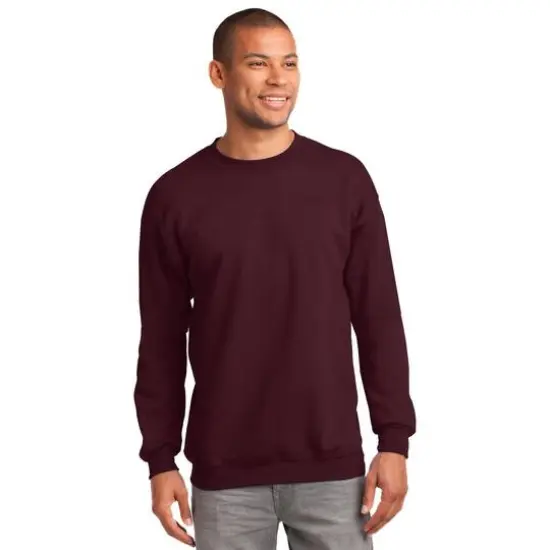 Port & Company&reg; Essential Fleece Crewneck Sweatshirt Maroon {4}