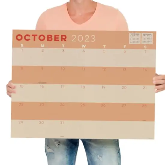 TF Publishing 2023 - 2024 Kraft Large Desk Pad Monthly Blotter Calendar {7}