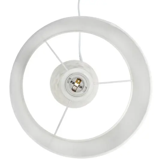 Simple Designs Sculpted Ceramic Table Lamp Off White {11}