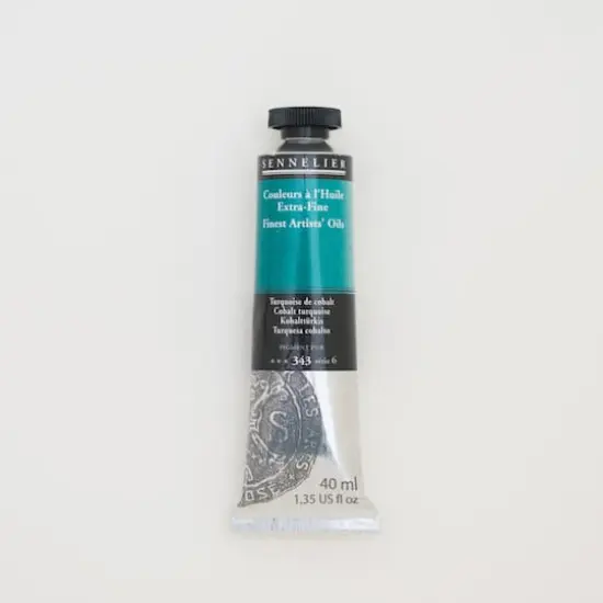 Sennelier Artists' Oil Color, 40mL 343 Cobalt Turquoise S6 {1}