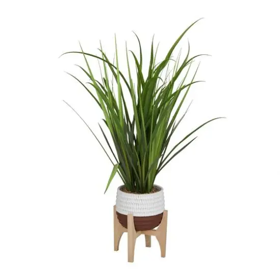 3ft. Potted Green Grass Contemporary Artificial Foliage {3}
