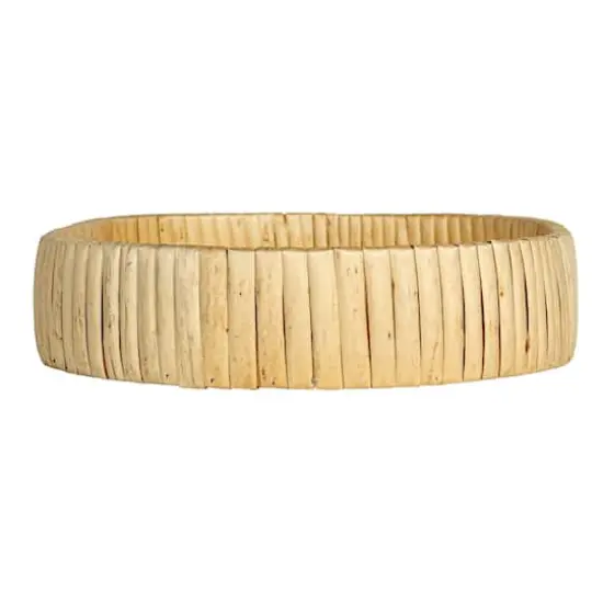 Household Essentials Natural Handwoven Nesting Oval Willow Tray Set {3}