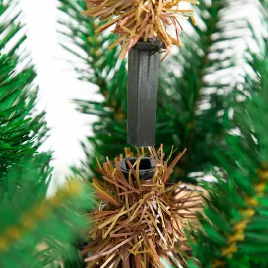 5ft. Unlit Woodland Fir Artificial Christmas Tree in Decorative Planter {6}