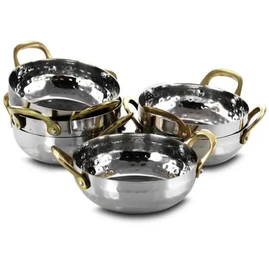 Gibson Home&reg; Lannister 5'' Stainless Steel Mini Serving Bowl Cookware Set {1}
