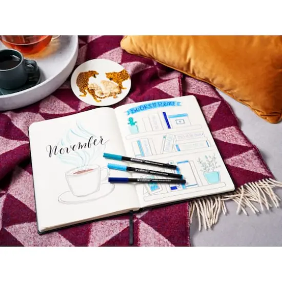 edding&reg; 1300 Color Fiber Pen Tin Set, 10ct. {4}