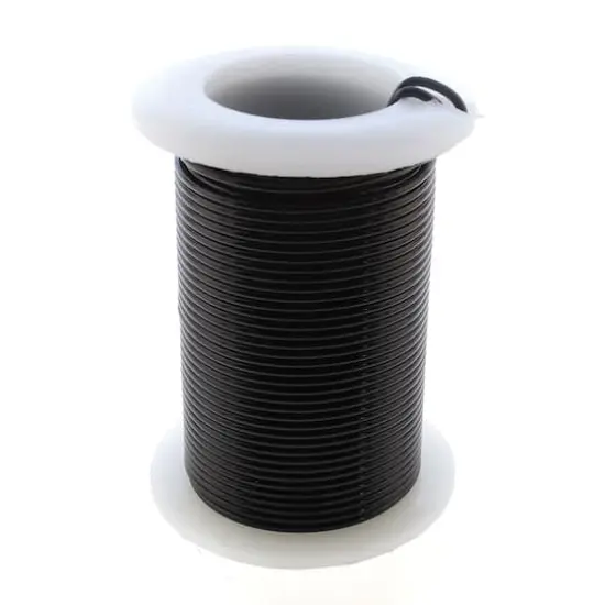 The Beadsmith&reg; Wire&trade; Elements 16 Gauge Tarnish-Resistant Wire Black {6}