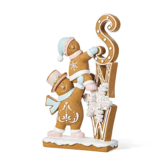 Glitzhome&reg; 12.5" Resin Christmas Gingerbread Table Decor {1}
