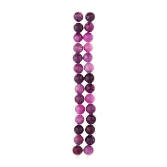 Purple Dyed Quartzite Round Beads, 8mm by Bead Landing&trade; {4}