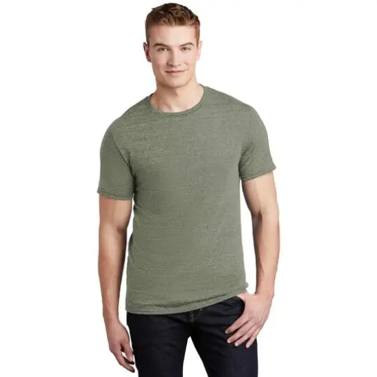 JERZEES&reg; Snow Heather Jersey T-Shirt Military Green {3}