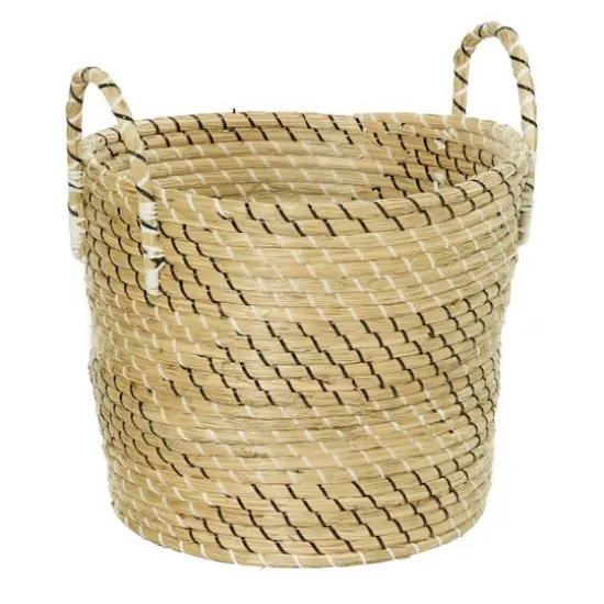 Beige Seagrass Modern Storage Basket Set {3}