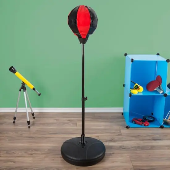 Toy Time Inflatable Freestanding Kids Punching Bag With Boxing Gloves {8}
