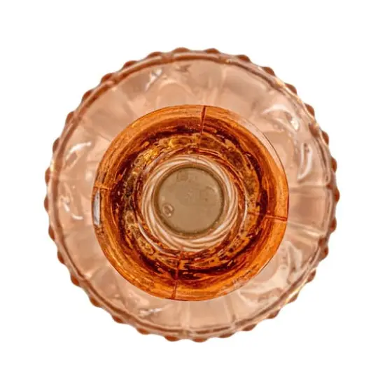 Hello Honey&reg; 9.5" Amber Reclaimed Glass Taper Candle Holder {6}