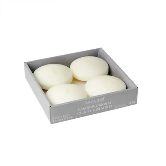 Basic Elements&trade; Ivory Floating Candles, 4ct. by Ashland&reg; {4}