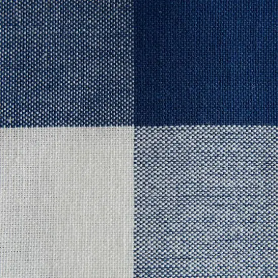 DII&reg; Reversible Gingham & Buffalo Check Placemat Set, 4ct. Navy/Off White {4}
