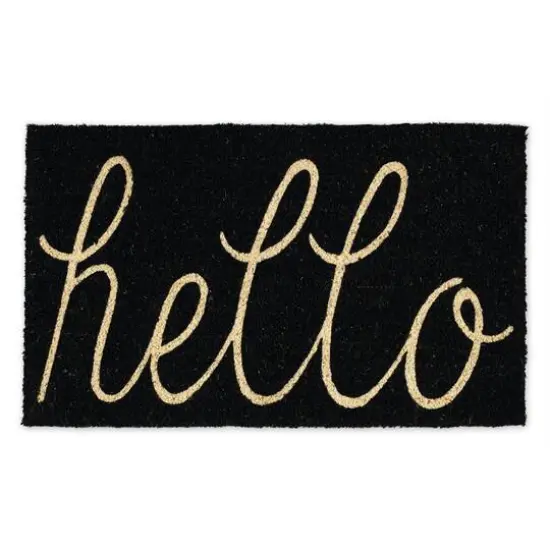 DII&reg; Hello Doormat Black {1}