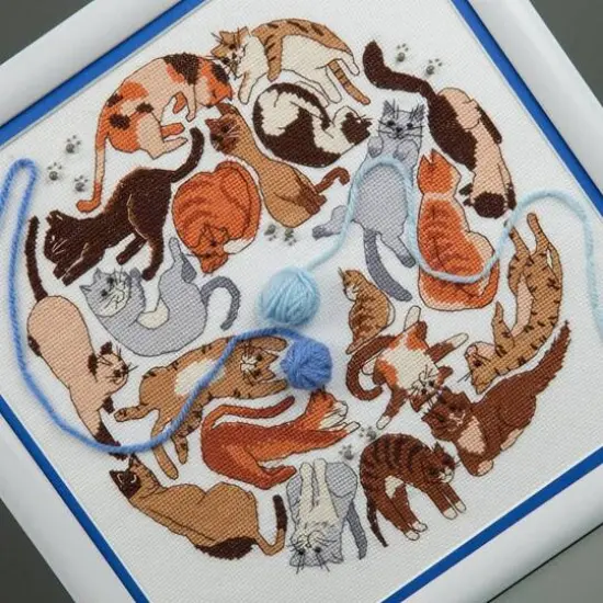 Crystal Art Counted Cross Stitch Kit Game Of Cats' {6}