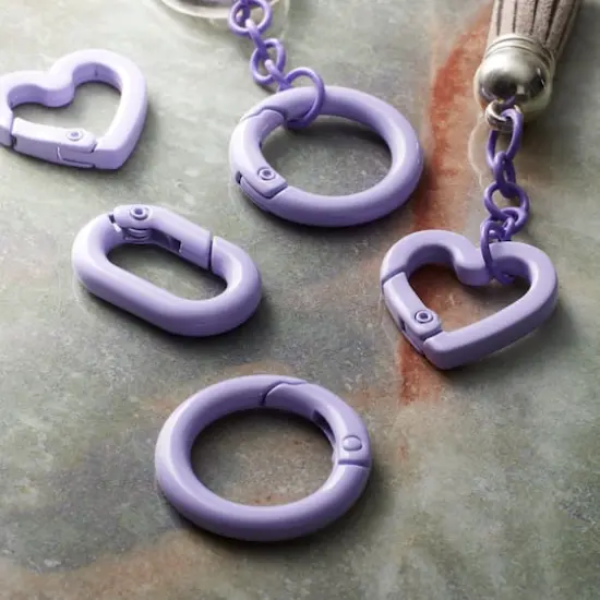 Enameled Hinge Closure Assortment by Bead Landing&trade; Lavender {3}