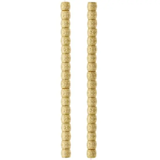 Gold Small Drum Beads, 7mm by Bead Landing&trade; {4}