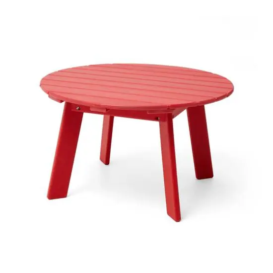 Glitzhome&reg; 32" Red Round Outdoor Coffee Table {1}
