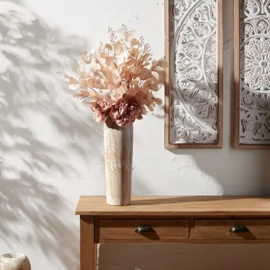 18.25" Wood Floor Vase {3}