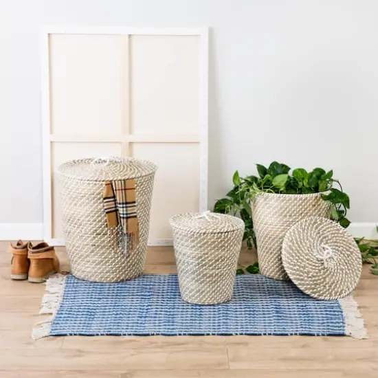 Honey Can Do Natural Nesting Seagrass Snake Charmer's Baskets, 3ct. {3}