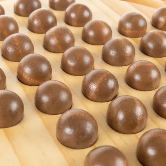 Toy Time Wooden Solitaire Board Game Set {4}