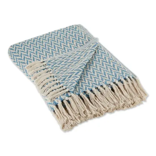 DII&reg; Zig-Zag Throw Storm Blue {1}