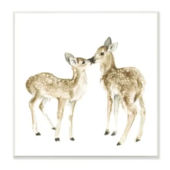 Stupell Industries Baby Deer Fawn Watercolor Painting Kids' Nursery Animal,12" x 12" {1}