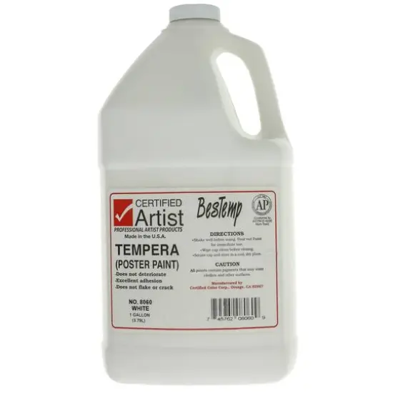 BesTemp White Regular Colors Tempera Paint, 1gal. {1}