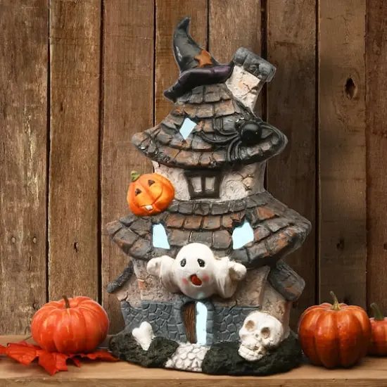 18" LED Multilevel Haunted House {3}