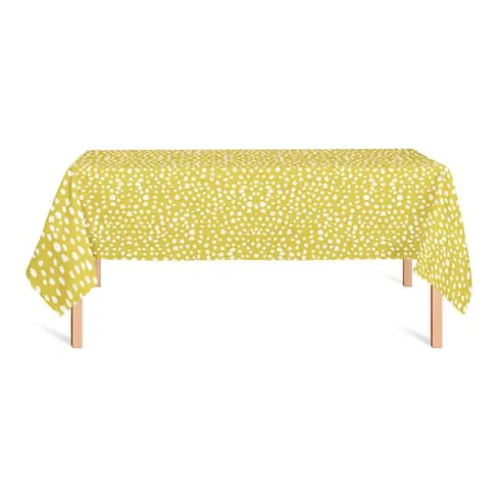 Yellow Painted Spots Tablecloth {3}