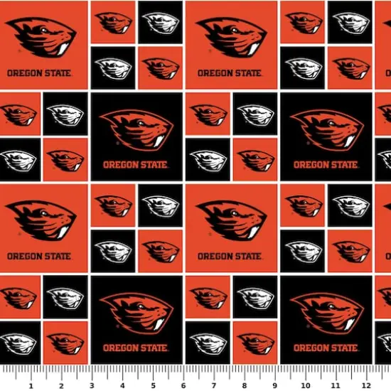 NCAA Oregon State University Beavers Block Cotton Fabric {3}