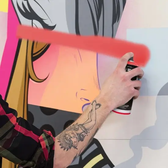 Ironlak Acrylic Spray Paint Guava {5}