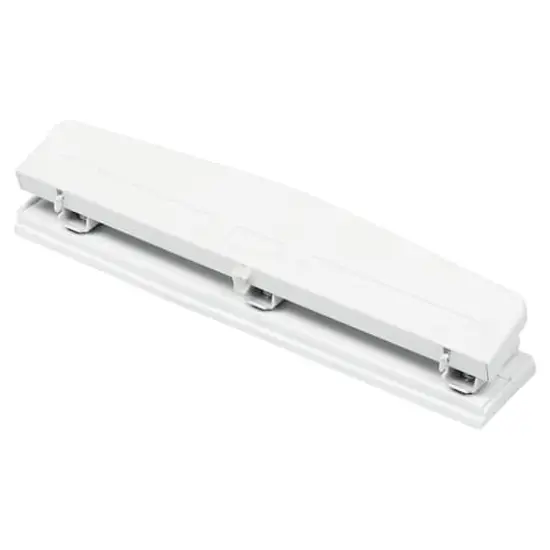 JAM Paper Metal 3-Hole Punch White {1}