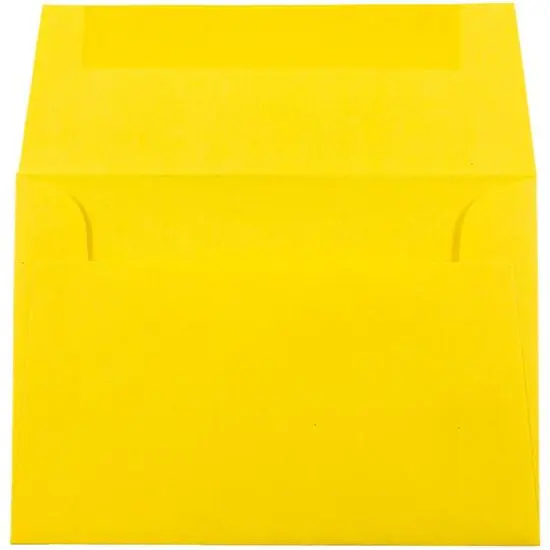 JAM Paper 3.5" x 5" A1 Colored Invitation Envelopes, 50ct. Yellow {4}