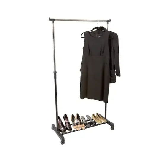 Simplify Single Tier Rolling Garment Rack {3}