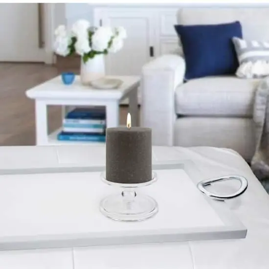 Root Candles 3" x 3" Unscented Timberline&trade; Pillar Candle Stone {4}