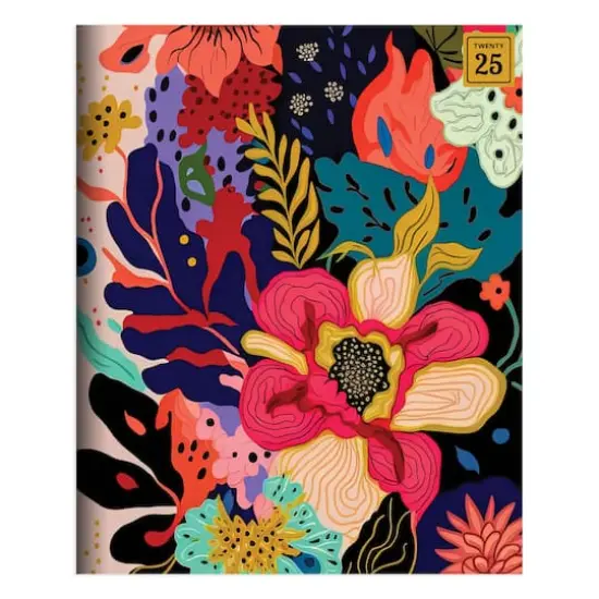 TF Publishing 2025 Eclectic Flowers Medium Monthly Planner {1}