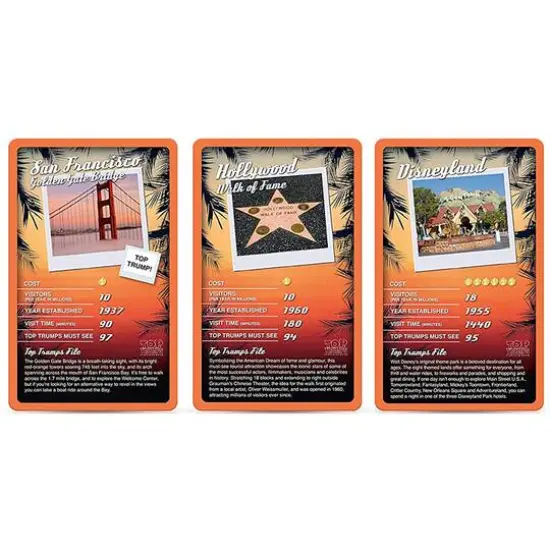 Top Trumps&reg; USA Top Destinations Bundle {8}