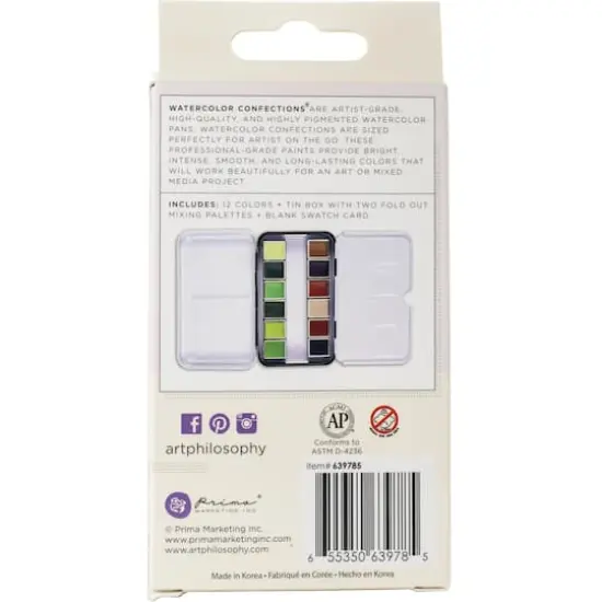 Prima&reg; Watercolor Confections Terrain Watercolor Pans {3}