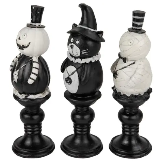 8" Halloween Candlestick Set {4}