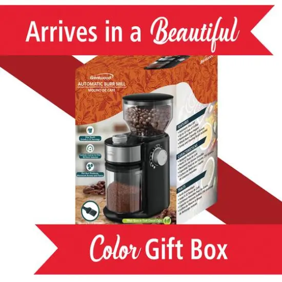 Brentwood 8oz. 150-Watt Automatic Burr Coffee Bean Grinder Mill {9}