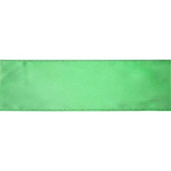 2.5" x 10yd. Satin Wired Ribbon by Celebrate It&reg; Specialty Kelly Green {5}